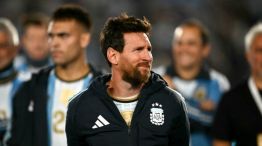 Lionel Messi en su despedida de la Selección Argentina