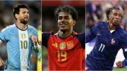 Lionel Messi, Lamine Yamal y Michael Olise