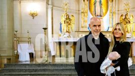 Así fue el bautismo de Justo, el hijo de Horacio Rodríguez Larreta y Milagros Maylin: las fotos del emotivo momento
