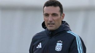 Lionel Scaloni con la Selección Argentina
