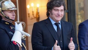 Argentina's President Javier Milei in Paris