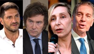Maximiliano Pullaro, Javier Milei, Karina Milei, Diego Santilli