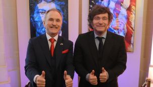 Peter Lamelas y Javier Milei