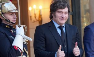 Argentina's President Javier Milei in Paris