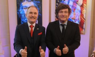Peter Lamelas y Javier Milei