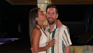 Antonela Roccuzzo y Lionel Messi