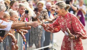 Máxima Zorreguieta en su visita al pueblo pesquero de Urk
