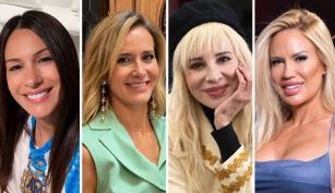 Pampita, Prandi, Nacha Guevara y Luciana Salazar