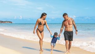 Sol Pérez y sus familia a Punta Cana