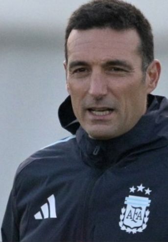 Lionel Scaloni con la Selección Argentina