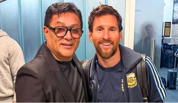 Sergio Torres y Lionel Messi