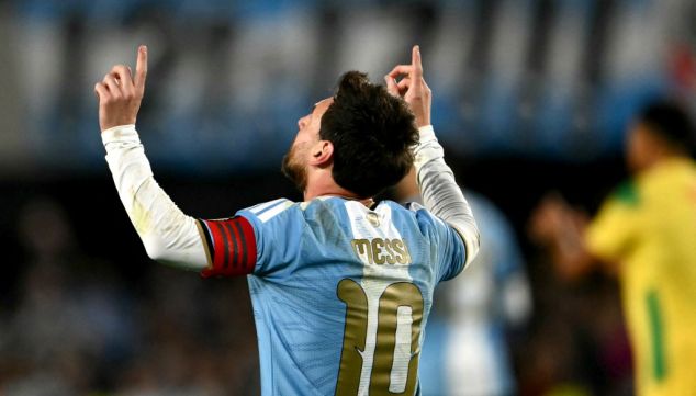 Lionel Messi en su despedida de la Selección Argentina