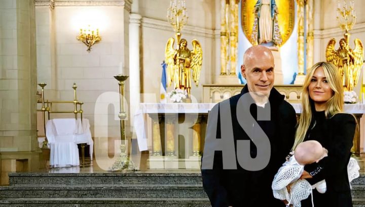 Así fue el bautismo de Justo, el hijo de Horacio Rodríguez Larreta y Milagros Maylin: las fotos del emotivo momento