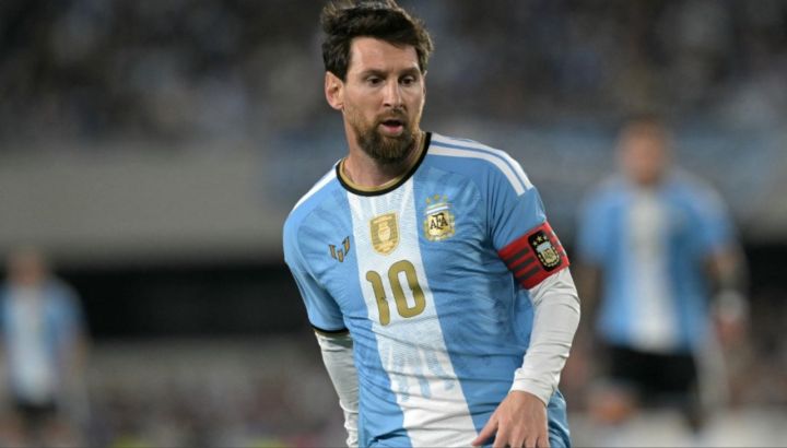 Lionel Messi en su despedida de la Selección Argentina