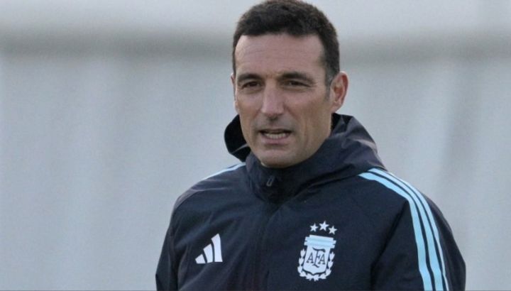 Lionel Scaloni con la Selección Argentina