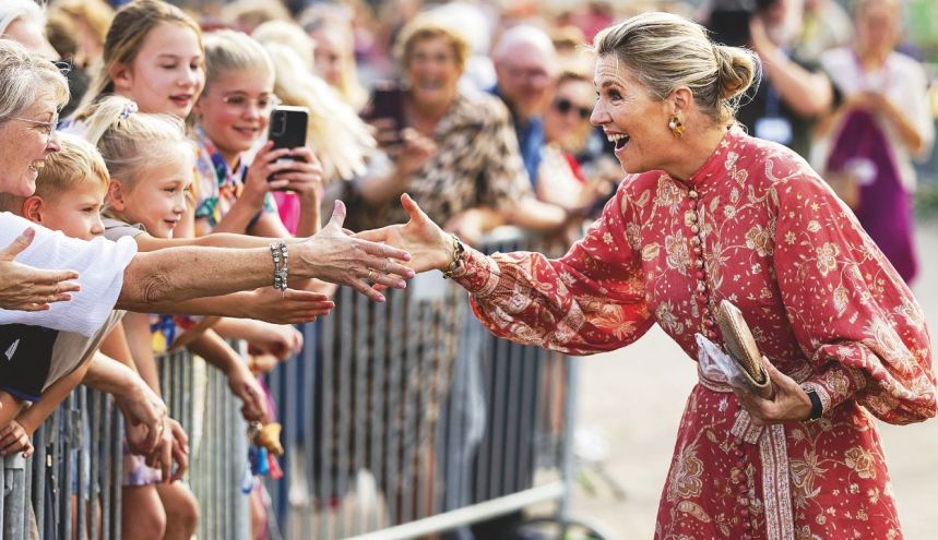 Máxima Zorreguieta en su visita al pueblo pesquero de Urk