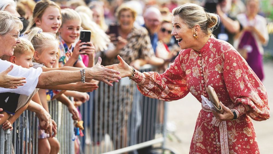 Máxima Zorreguieta en su visita al pueblo pesquero de Urk