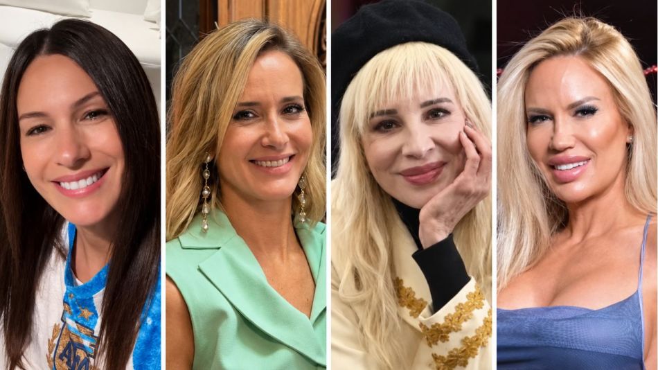 Pampita, Prandi, Nacha Guevara y Luciana Salazar