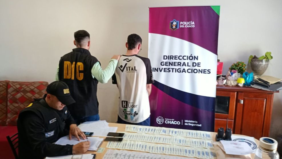 Detenido tras el allanamiento. 
