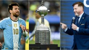 Lionel Messi y Alejandro Domínguez