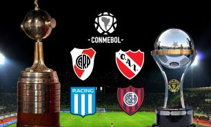 River, Independiente, Racing y San Lorenzo en las copas
