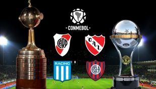 River, Independiente, Racing y San Lorenzo en las copas