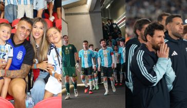 Lautaro Martínez, Agustina Gandolfo e imagénes de la despedida de Lionel Messi en la Selección Argentina