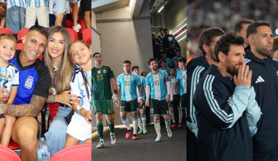 Lautaro Martínez, Agustina Gandolfo e imagénes de la despedida de Lionel Messi en la Selección Argentina