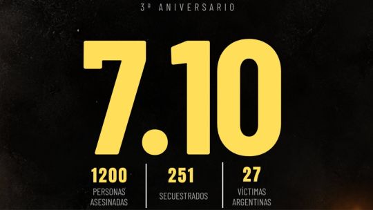 La Embajada de Israel en Argentina recordó a las víctimas del ataque de Hamas del 7 de octubre de 2023