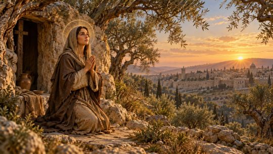 Santa Pelagia de Antioquía, la célebre pecadora penitente que transformó su vida en el monte de los Olivos