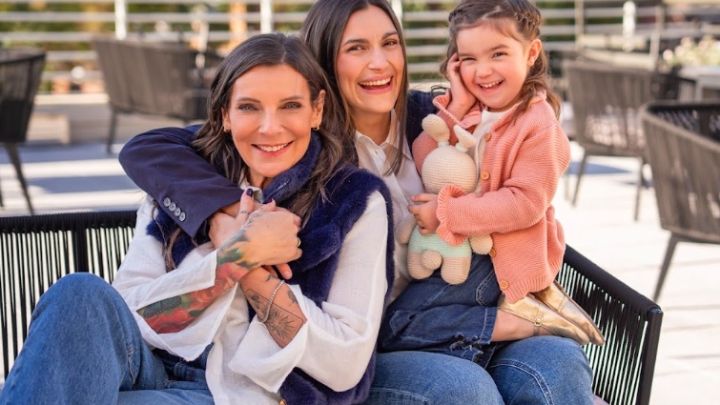 Lourdes junto a su hija, Alejandra, y su nieta, Renata.