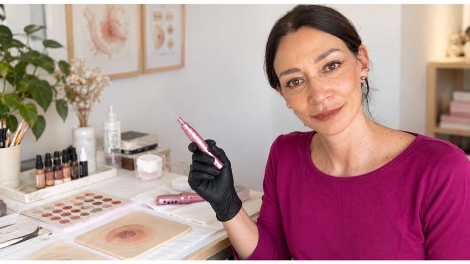 Connie Hearne. Micropigmentación Paramédica. El desafío que una areola reconstruida parezca real