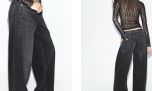 Ideas de outfit con jeans anchos para las noches de primavera y verano