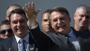 Jair y Flavio Bolsonaro