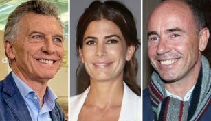 Mauricio Macri, Juliana Awada y Bruno Barbier
