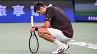 Novak Djokovic en el Masters de Shaghái