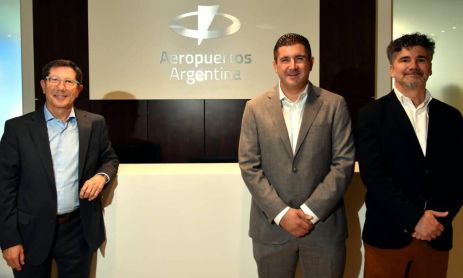 Conferencia de prensa de las autoridades de Aeropuertos Argentina
