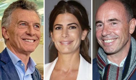 Mauricio Macri, Juliana Awada y Bruno Barbier
