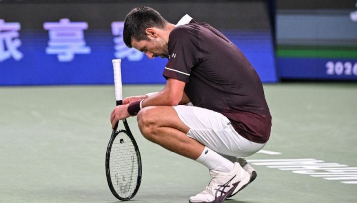 Novak Djokovic en el Masters de Shaghái