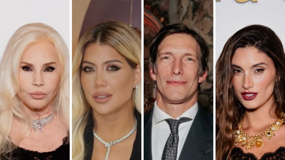 Susana Giménez, Wanda Nara, Iván de Pineda y Lola Latorre