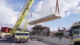 Hoy cortan la AU Dellepiane para instalar una pasarela peatonal