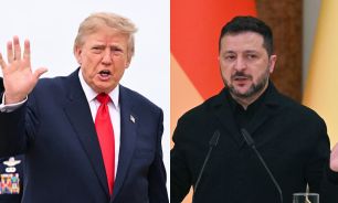 Donald Trump y Volodimir Zelensky