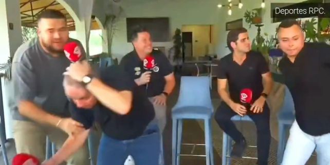 Periodistas de RPC corren tras el terremoto en Panamá