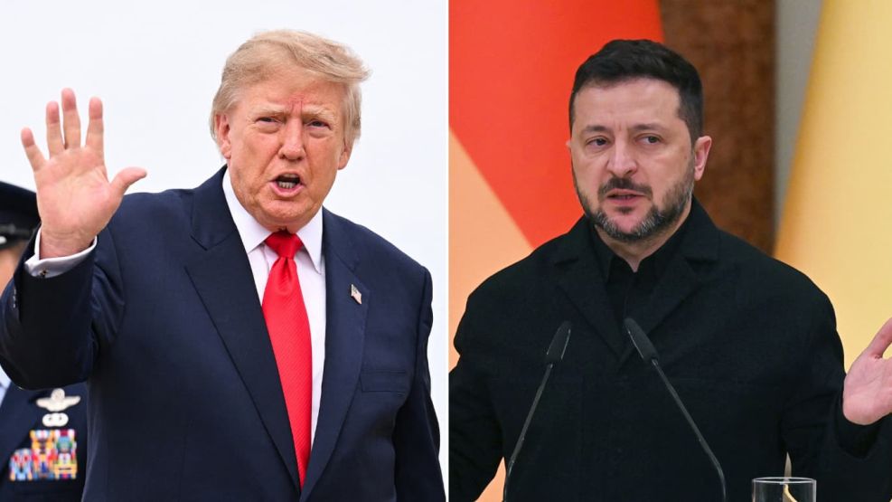 Donald Trump y Volodimir Zelensky