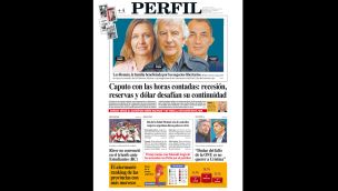 La tapa del Diario PERFIL del domingo 11 de octubre de 2026