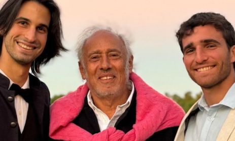 Gustavo Yankelevich y sus nietos, Franco y Valentín