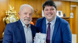Luiz Inacio Lula da Silva junto a Rogério Tomaz Jr