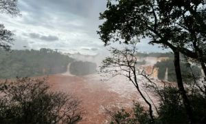 Incremento en el caudal del río Iguazú