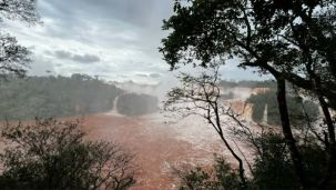 Incremento en el caudal del río Iguazú