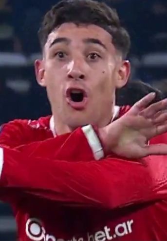 Santiago Montiel en Talleres vs Independiente